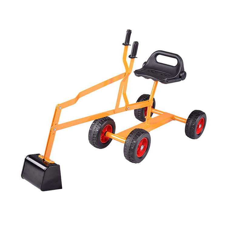 HiGood Sand Digger, Kids Ride On Digger Excavator Beach Toy, Heavy Duty Metal Beach Digger